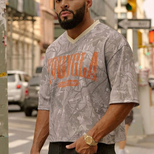 Camiseta Holgada New Para Hombre, Deportiva