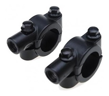 Imagen 4 de 7 de Par Soporte Espejos 10mm Moto Café Racer Manillar 22mm Pem
