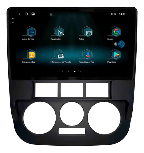Multimidia Aikon Fóton G3 G4 Parati 2006/2014 12+256gb 2k 9p