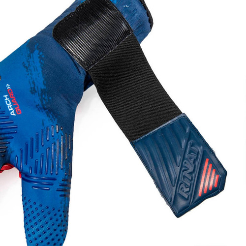 Imagen 5 de 5 de Guante De Portero Rinat Arch Guard Cf Alpha Niño Rojo Azul