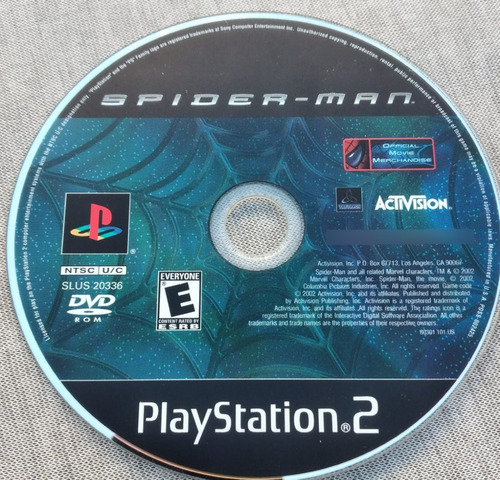 Video Juego Ps2, Spiderman , 2002 Sony (Usado)