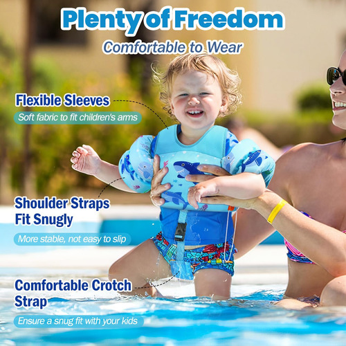 Heysplash - Chaleco De Natación Para Niños, Flotadores De Pi