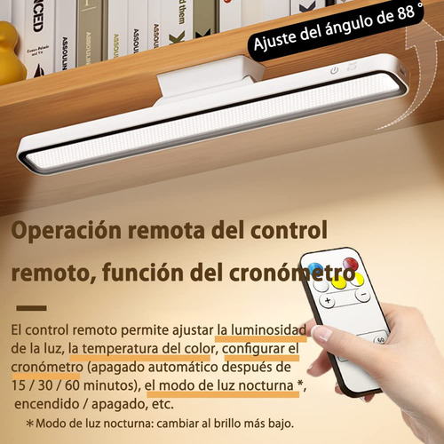 Podero, Lámpara De Escritorio, Lámpara Led, 2000mah, Luz
