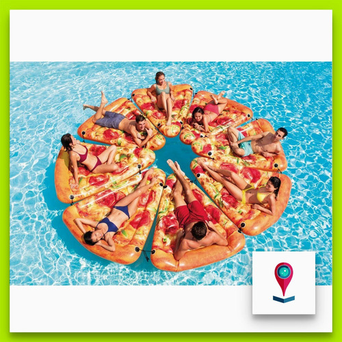 Intex 23816/2 Colchoneta Inflable Porcion De Pizza P/pileta