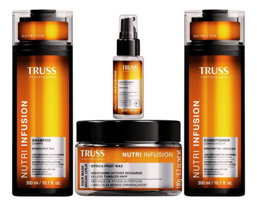 Truss Nutri Infusion Shampoo + Cond + Masc 180g + Oleo 30ml
