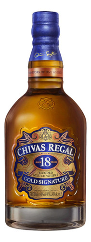 Pack De 6 Whisky Chivas Regal Blend 18 Años 750 Ml