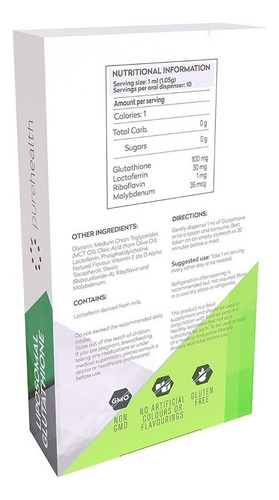 Glutation Liposomal Patentado 30dias -