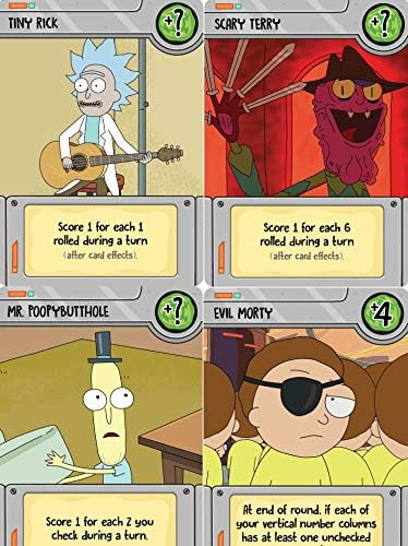 Dados Criptozóicos Rick & Morty: Jogo Animado E Temático