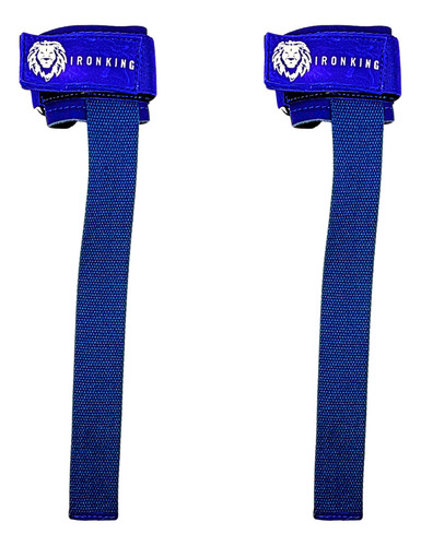 Straps Con Muñequera Y Tira De Levantamiento Para Gym Azul