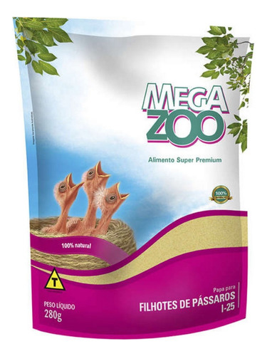 Alimento Para Passáros Filhotes Megazoo Super Premium 280g