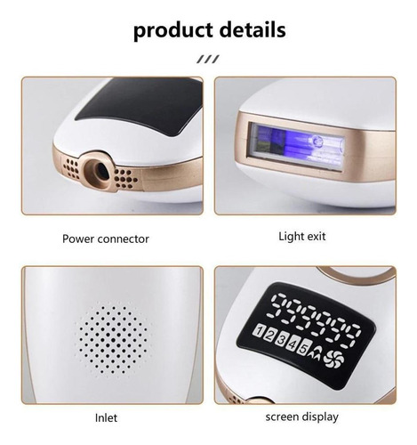 Depiladora A Laser Profissional 990.000 Flash Com Tela