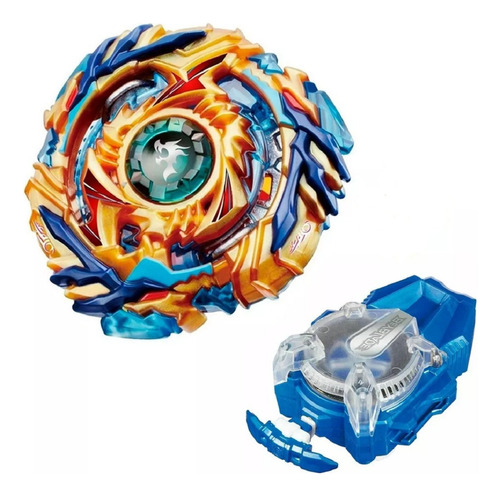 Beyblade Burst Drain Fafnir B79 + Lançador Corda Sparking Cor Dourado