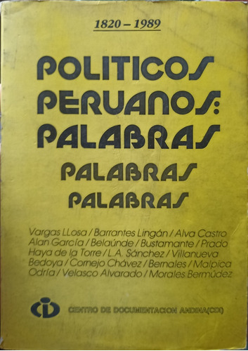 Políticos Peruanos: Palabras 