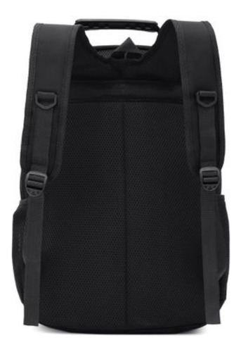Mochila Universitária Cabo Aço Grande Impermeável Usb/fone Cor Índigo Desenho Do Tecido Liso