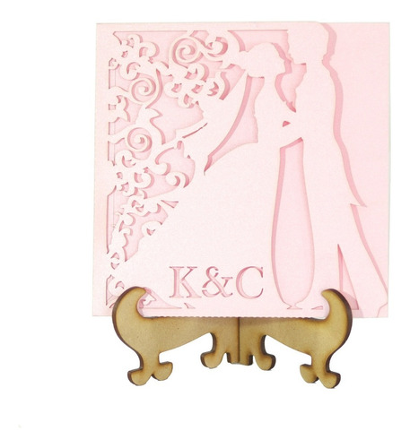 Imagen 6 de 9 de 50 Sobres Corte Láser Novios Boda Personalizados