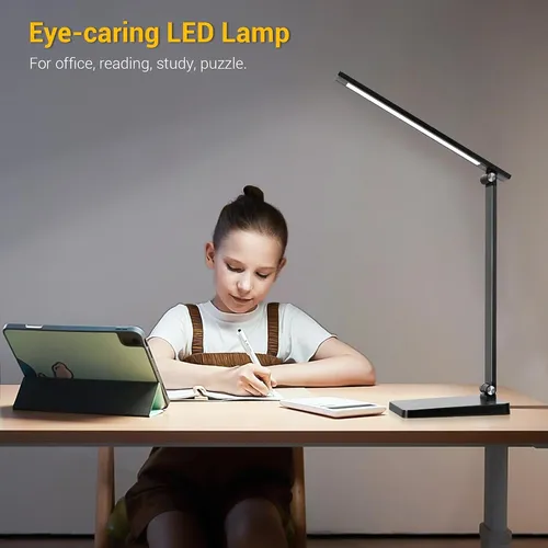 Lámpara Led De Escritorio Para Oficina En Casa, 3 Niveles