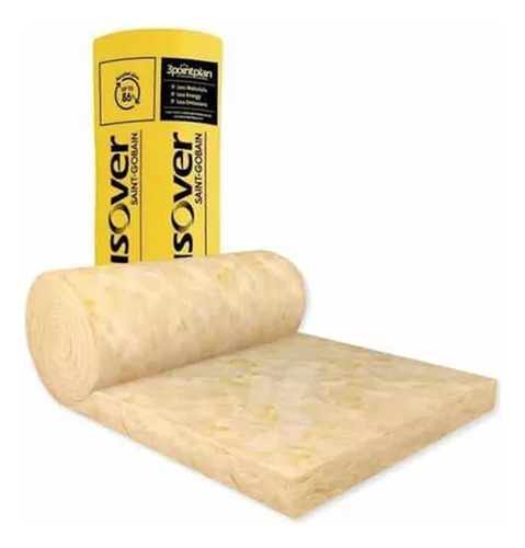 Rollo Lana Vidrio Isover 50mm Sin Aluminio 1.20 X 18 Metros
