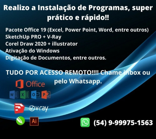 Imagem 1 de 1 de Instalação De Programas