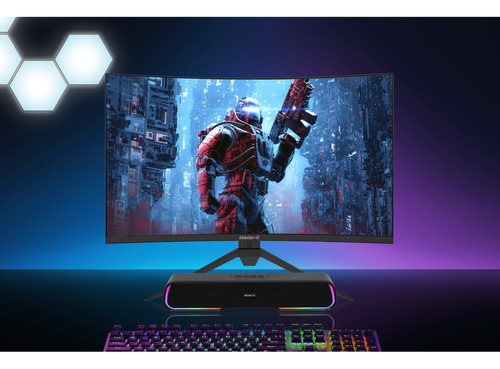 Pack Monitor Gamer Curvo Led 27 Fhd 165hz 1ms + Bt