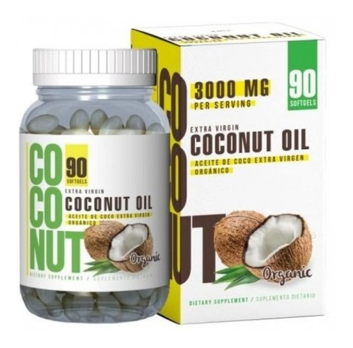 Coconut Oil 3000 Mg 90 Softgels - Unidad a $667