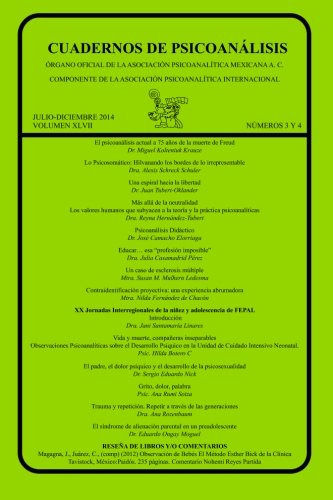 Cuadernos De Psicoanalisis Julio-diciembre De 2014 Volumen X