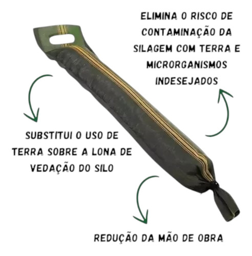 Kit 10 Unidades Silobag Ancoragem Pesso Para Fechar Silagem