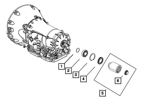Tuerca Eje Salida Transmisión Charger Wrangler 52108234aa