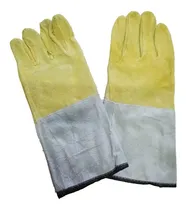 Comprar Guante De Cuero Descarne Especial Puño Largo Obra Herreria 