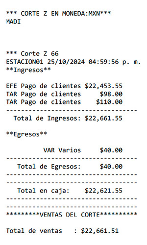 Corte De Caja Personalizado My Business Pos 2011 A 2024