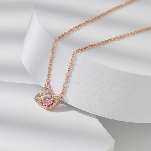 Xinnuo Collar De Cisne Con Incrustaciones De Diamantes Y