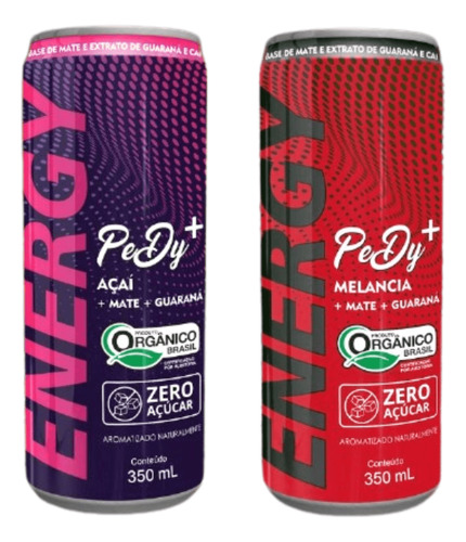 Kit 10 Energético Zero Açúcar 350ml Sabores - Pedy