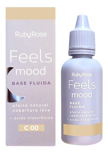 Base Fluida + Acido Hialuronico Feels Mood Ruby Rose Cc00