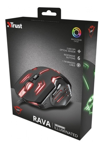 Mouse Gamer Trust Gxt 108 Rava Illuminated / Promoferta