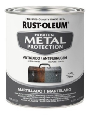 Esmalte  Antioxido Rust Oleum Plata  Martillado 