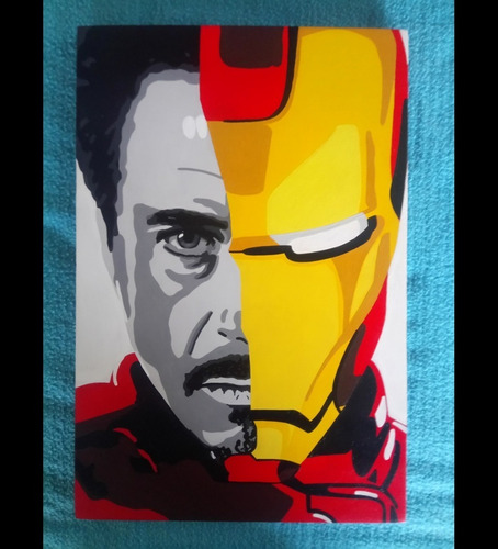 Cuadros Personajes Marvel Tony Stark Y Mas