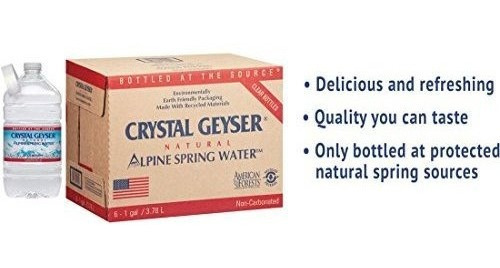 Géiser De Cristal Agua De Manantial Alpino 128 Onzas