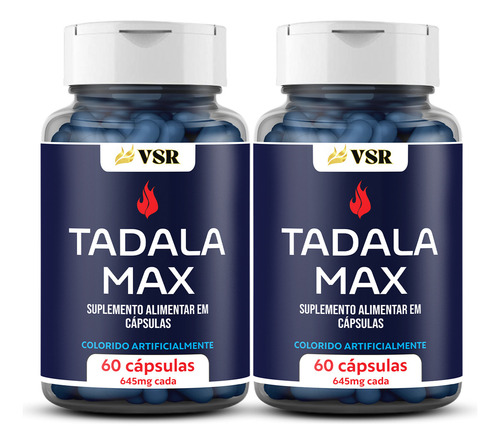 3x Tadalamax 60 Caps - - Tadala Max Sabor Imediato