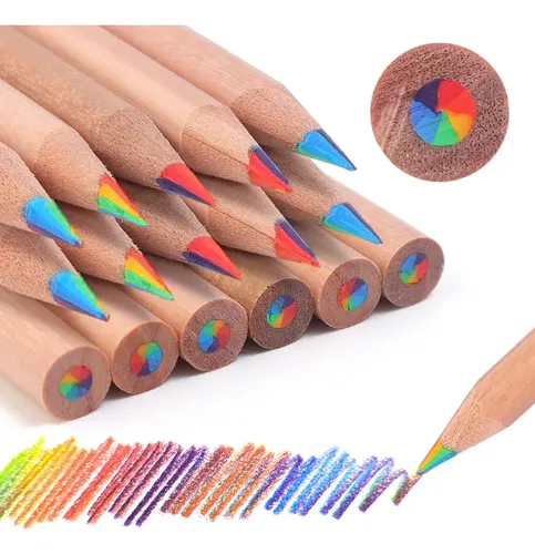 Lápic de color arcoíris para niños, crayon degradados concéntricos, pintura artística, papelería de dibujo, 10/12 unids/set, 7 color, Kawaii - AliExprs 21 Lápic de color arcoíris para niños, crayon degradados concéntricos, pintura artística, papelería de dibujo, 10/12 unids/set, 7 color, Kawaii - AliExprs 21