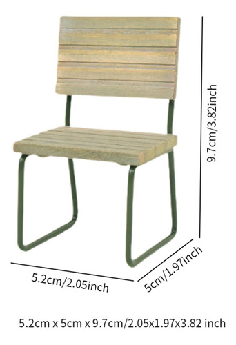 Mini Muebles Rústicos De Simulación Para Silla Individual