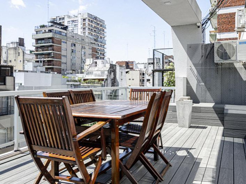 Departamento En  Las Cañitas De 2 Ambientes Con Balcón Terraza Con Deck, Amenities , Dos Cocheras