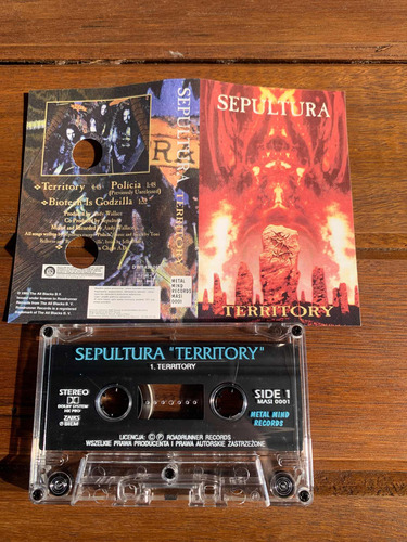 Sepultura - Territory - K7 Single - Extremamente Raro