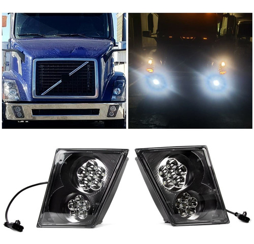 Ecotric Lampara Antiniebla Led Volvo Vt Vnl Juego Par Lhrh