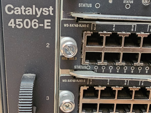 Switch Cisco Catalyst 4506-e Ws-x45-sup8-e Ws-x4748-rj45-e (Usado)