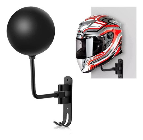 Soporte Casco Motocicleta Y Bicicleta, Rotación 180 Grados