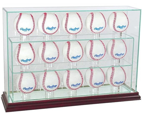 Mlb 15 béisbol Vertical Vidrio Display Case
