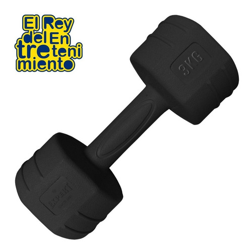 Mancuerna 3kg Revestida Pvc Pesa Fitness Rey Entretenimiento