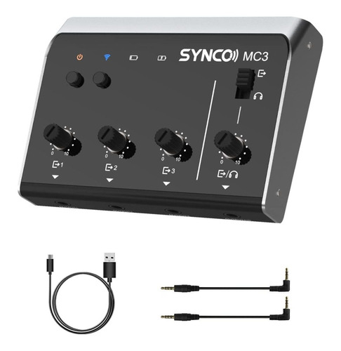 Synco Mezclador Audio Linea Estereo Portatil 4 Canal In