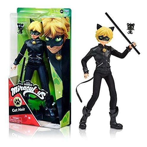 Milagro Cat Noir Action Doll, 11 Pulgadas , 5smrw