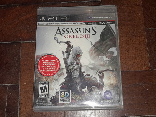 Juego Assassins Creed 3 Para Ps3 Usado Impecable Completo