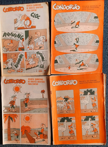 Condorito Antiguas Sin Tapa Lote Por 4 Revistas (Usado)